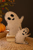Set of 2 Recycled Iron Halloween Ghosts - image 3