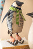 Set of 2 Recycled Metal Skating Christmas Penquins – image 3