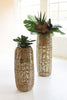 SET OF TWO WOVEN SEAGRASS BARREL PLANTERS — Kalalou A6604X