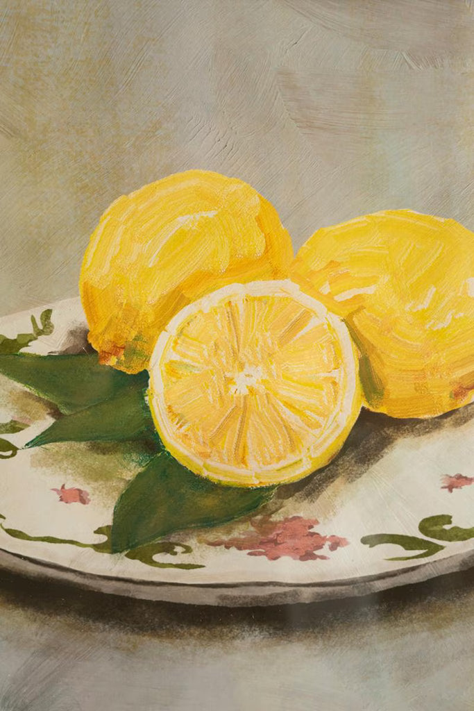 Set of 2 Framed Fruit Prints Under Glass – image 3