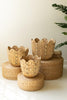 Set of 3 Water Hyacinth Baskets with Wavy Rims – image 5