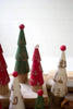 Set of 9 Turned Wood Painted Christmas Trees – image 3