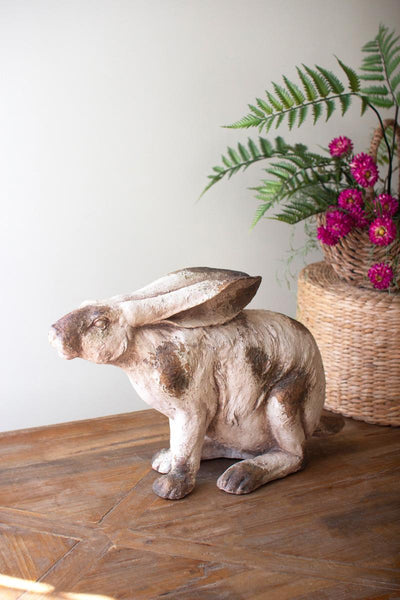 Faux Concrete Rabbit - Sitting – image 1