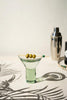 CLEAR MARTINI GLASS WITH SOLID BASE- SET OF SIX — Kalalou CV2369