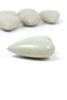 SET OF SIX HAND CARVED STONE HEARTS-WHITE (MIN 2) — Kalalou A5742K