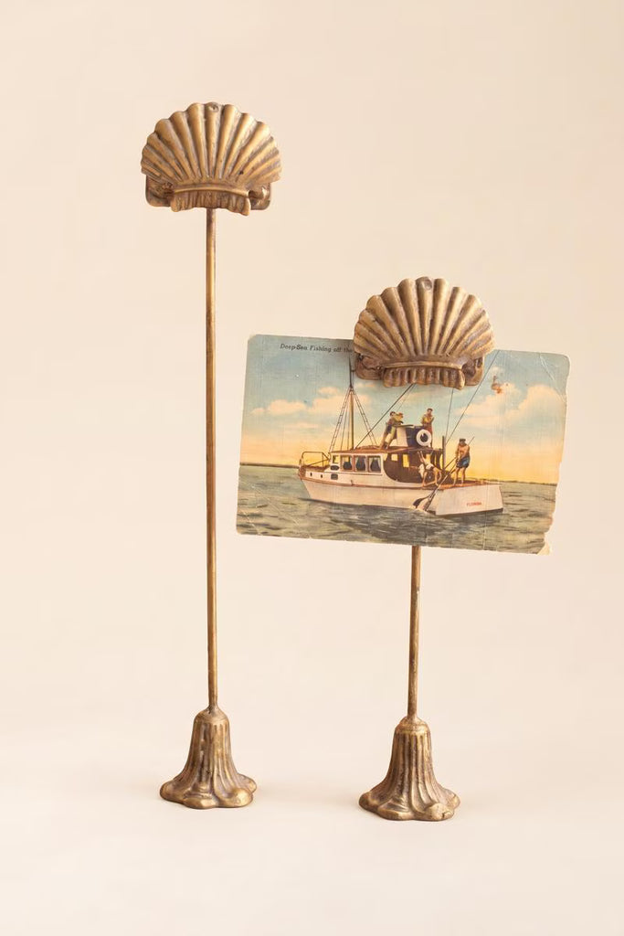 Set of 2 Metal Note Clips - Shell - view 4