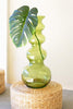LARGE GLASS BUBBLE VASE - GREEN — Kalalou CV2317