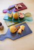 Set of 4 Colored Glass Cheese Boards - One Each Color – image 2