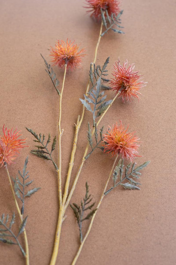 Set of 6 Artificial Flower Spray - Orange – image 2
