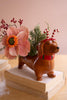 Ceramic Christmas Dachshund Planter - Candy Cane - view 5