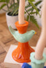 Set of 5 Ceramic Birds Taper Candle Holders – image 2