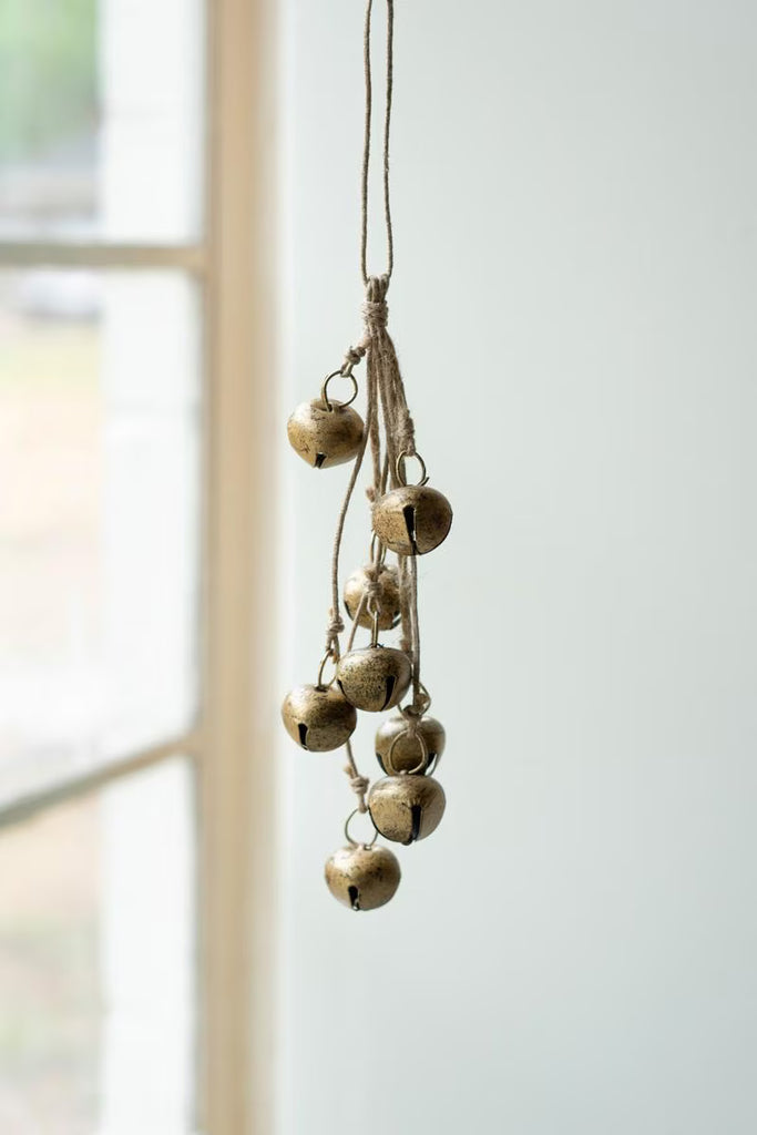 Jingle Bell Bunch on a Jute Rope - image 3