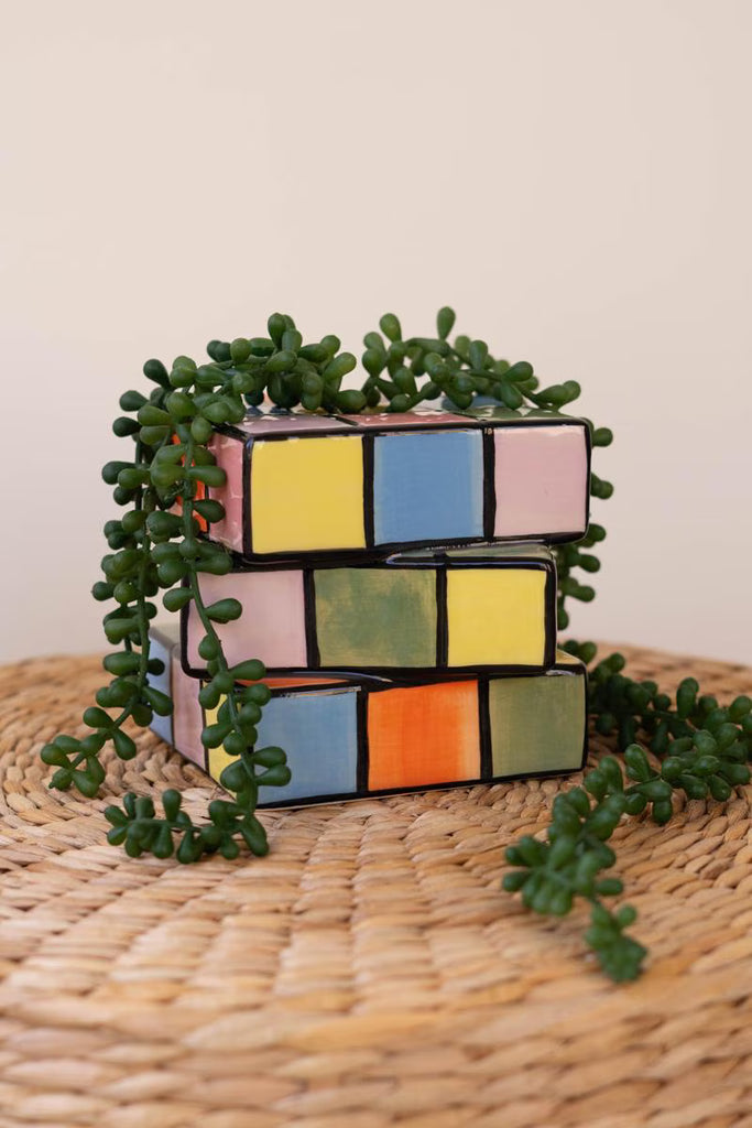 Ceramic Game Cube Bud Vase - image 2