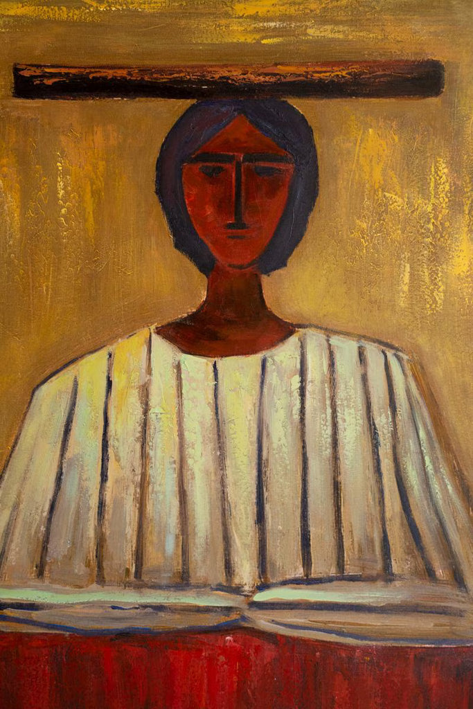 Framed Painting Southwest Woman – image 3