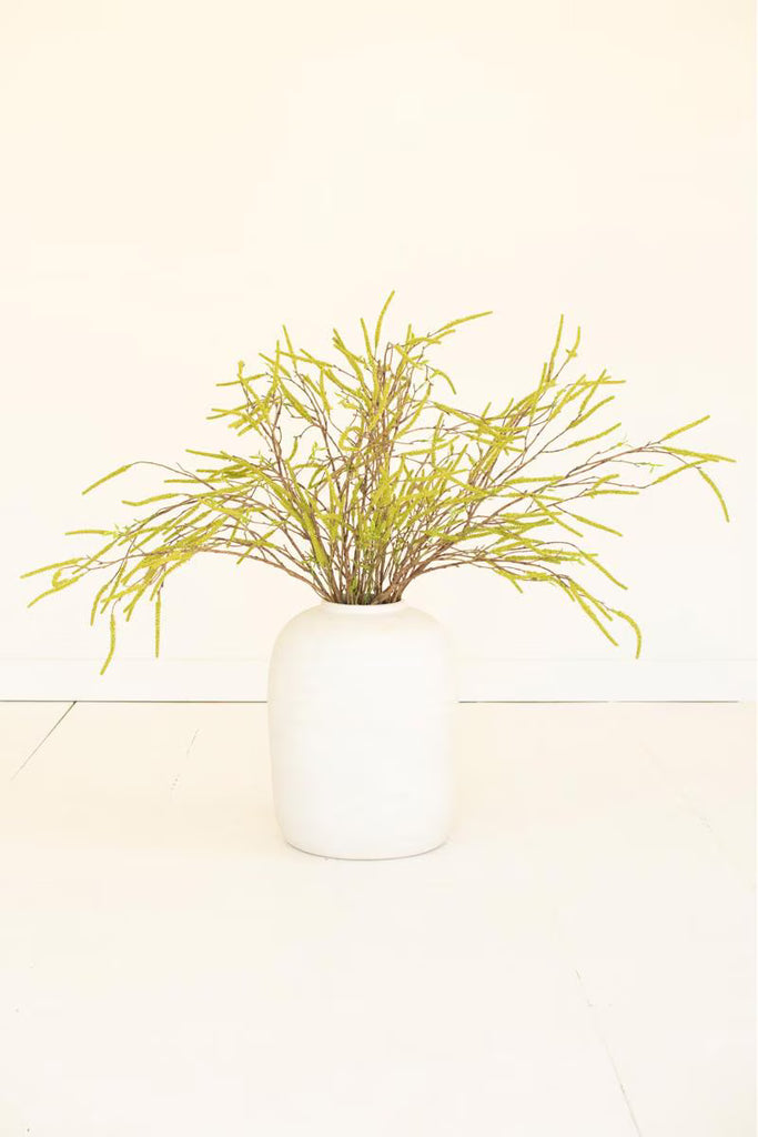 Set of 6 Artificial Willow Flowers Spray - Green – image 2
