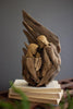 Driftwood Mary Joseph and Jesus with Wing – image 1