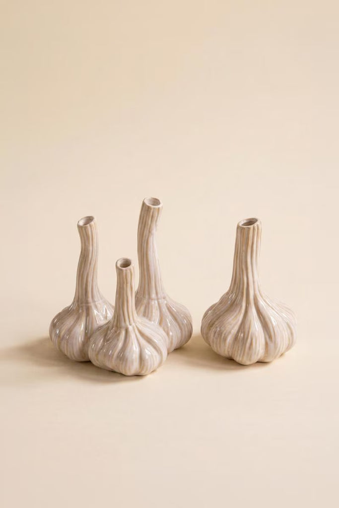 Set of 2 Ceramic Garlic Bud Vases - image 2