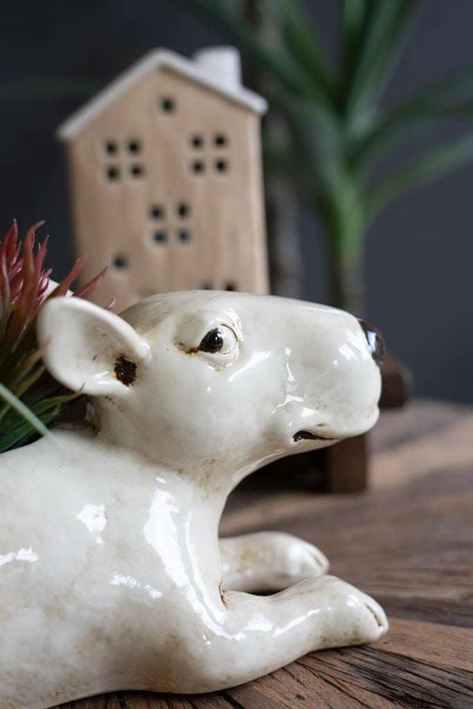 Set of 2 Ceramic Bull Terrier Planter (min 2) – image 2