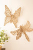 Seagrass and Iron Butterfly Wall Decor – image 2