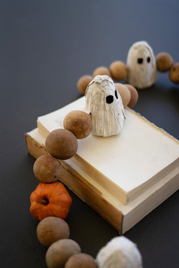 Gourd Ghost Pumpkin Garland 72inches - view 3