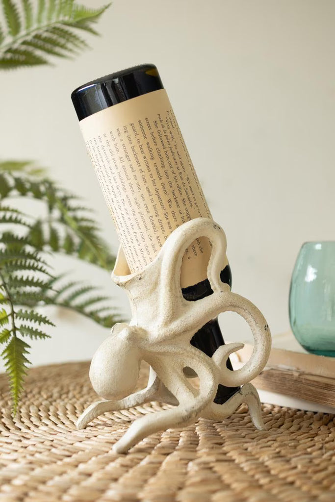 Cast Iron Octopus Wine Bottle Holder - image 2