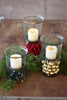 Set of 2 Mini Glass Candle Cylinders with Rustic Insert - Small (min 2) – image 3