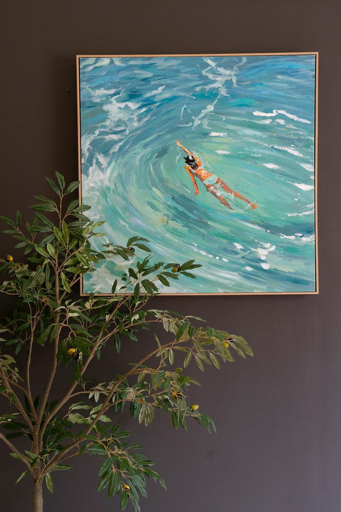 Framed Painting - Swimmer – image 1