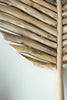 SET OF THREE TEAKWOOD LEAVES WALL ART — Kalalou DCAV1001