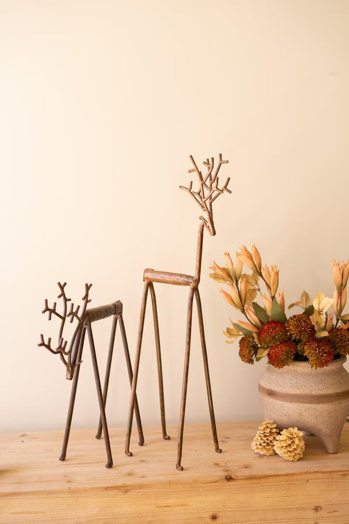 Set of 2 Forged-iron Deer – image 3