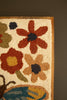 Wood Framed Hand-hooked Flowers & Butterfly – image 2