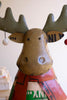 Recycled Metal Christmas Moose with Ornaments – image 6