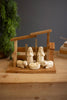 Wooden Nativity with Paper Mache Figures - image 2