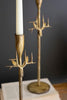Set of 3 Forged-iron Deer Antique Gold Taper Candle Holders (min 2) – image 2