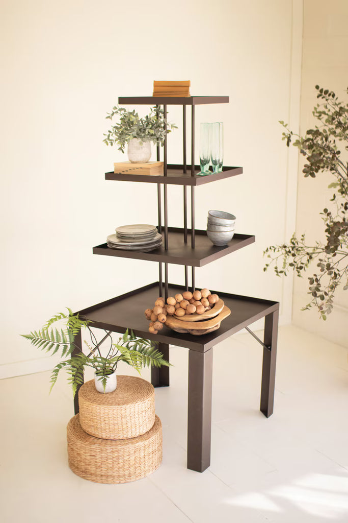 Four Tiered Metal Square Store Display – image 1