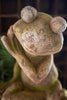 FAUX CONCRETE FROG - LARGE — Kalalou CHE1473