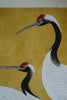 SET 2 FRAMED PRINTS UNDER GLASS -BLACK WHITE AND RED HERONS — Kalalou CHH1487