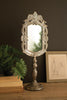 Metal Table Mirror with Pedestal - view 1