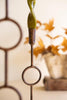 Set of 3 Rustic Brass Taper Candle Holders - Rings – image 2