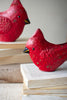 Set of 2 Painted Metal Christmas Cardinals - view 2