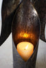 Set of 2 Rustic Metal Angel Candle Holders - image 4