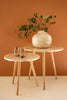 Set of 2 Wooden Accent Tables with Capiz Shell Detail #1 – image 5