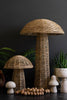 Set of 4 Woven Seagrass Mushrooms – image 2