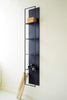 TALL BLACK METAL WALL HANGING WITH FOUR SHELVES — Kalalou CLL2850