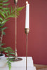 Set of 2 Tall Antique Brass Taper Candle Holders - view 2
