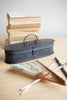 Hand-etched Oval Iron Box with Hinged Lid - image 2