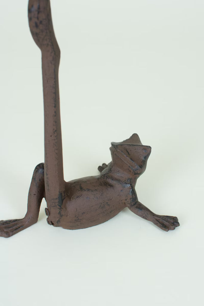 CAST IRON FROG PAPER TOWEL HOLDER (MIN 2) — Kalalou CTM1005K