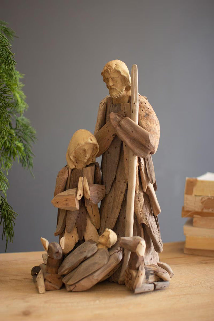 Driftwood Mary, Joseph and Jesus – image 1