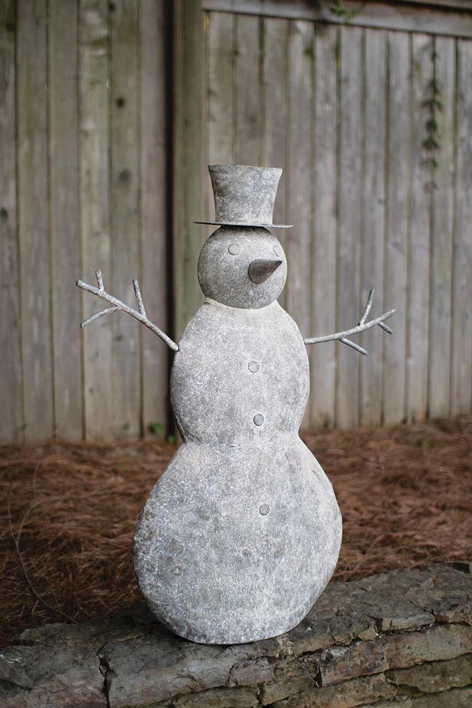 Rustic Metal Snowman – image 1