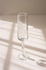 Set of 6 Hammered Glass Champagne Flute – image 2