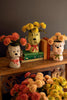 Set of 3 Ceramic Dog Vases with Bows – image 1